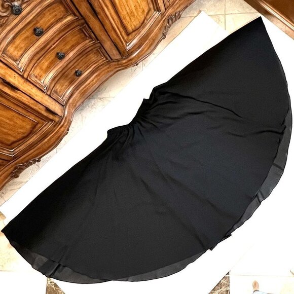 $5 ADD ON with‎ $15+ Bundle BLK Chiffon Skirt NahNah Sz SP EUC Stretch Waist - Picture 7 of 7